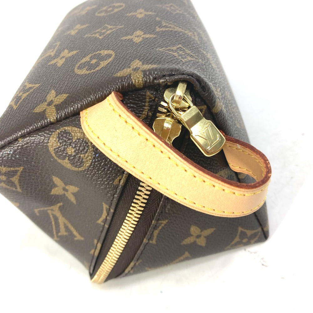 LOUIS VUITTON Pouch M47925 Monogram canvas Brown 6-piece set Monogram shoe maintenance set mens Used Authentic