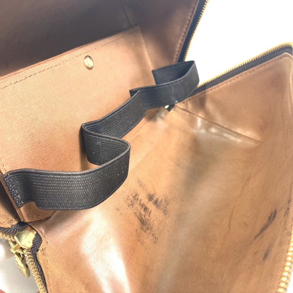 LOUIS VUITTON Pouch M47925 Monogram canvas Brown 6-piece set Monogram shoe maintenance set mens Used Authentic