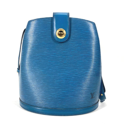 LOUIS VUITTON Shoulder Bag M52255 Epi Leather blue Epi Cluny PM Women Used Authentic