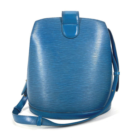 LOUIS VUITTON Shoulder Bag M52255 Epi Leather blue Epi Cluny PM Women Used Authentic