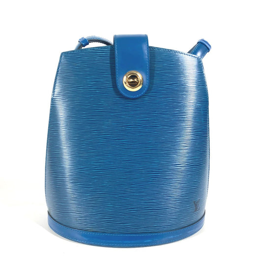 LOUIS VUITTON Shoulder Bag M52255 Epi Leather blue Epi Cluny Women Used Authentic