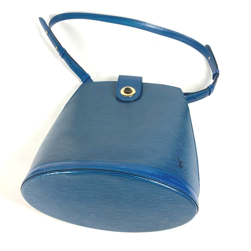 LOUIS VUITTON Shoulder Bag M52255 Epi Leather blue Epi Cluny Women Used Authentic