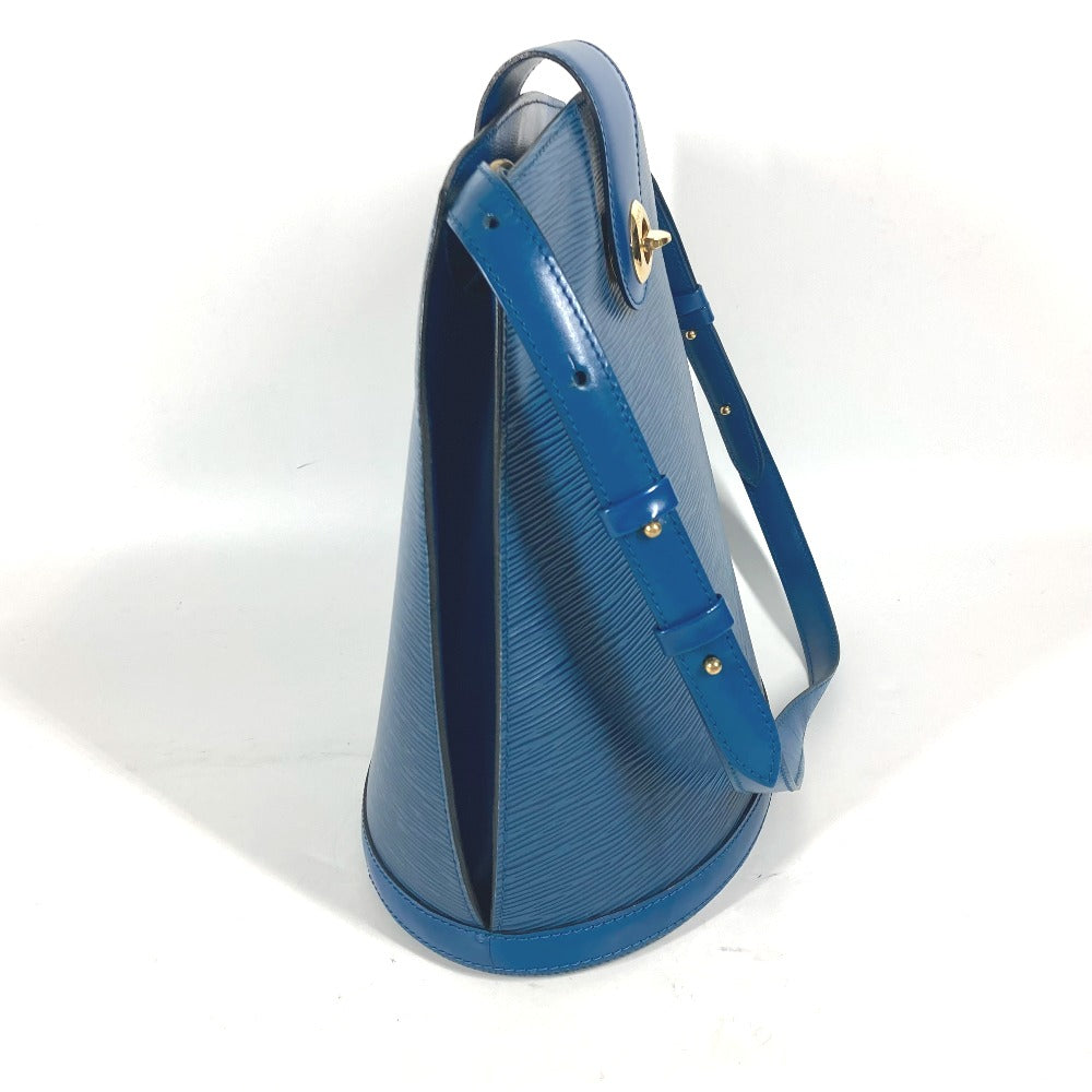 LOUIS VUITTON Shoulder Bag M52255 Epi Leather blue Epi Cluny Women Used Authentic