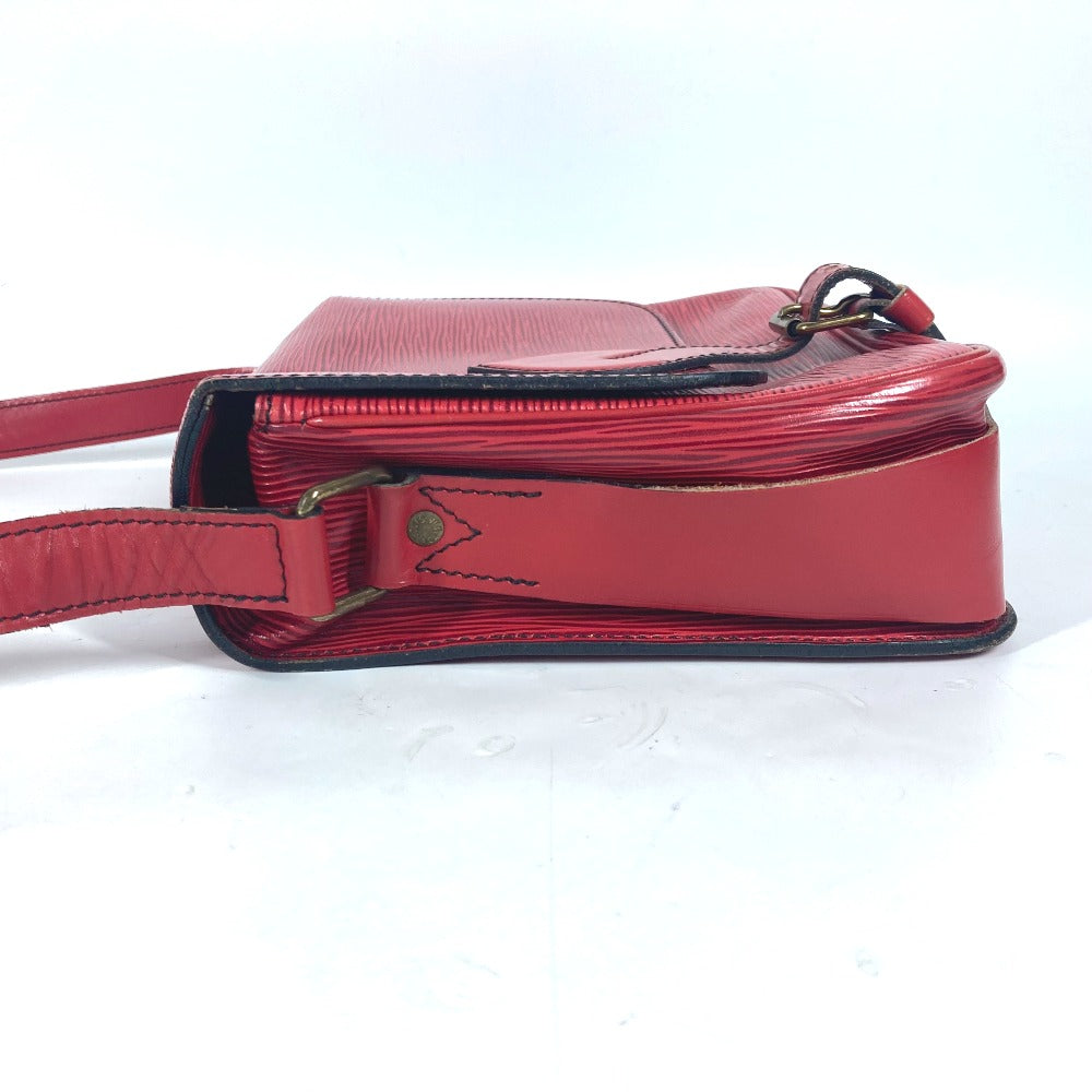 LOUIS VUITTON Shoulder Bag M52247 Epi Leather Red Epi Cartouchiere Women Used Authentic