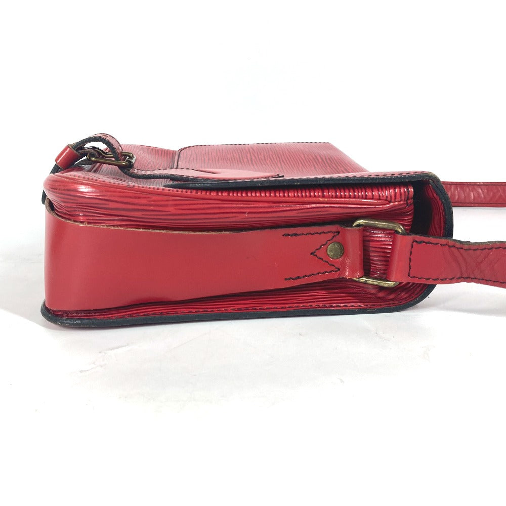 LOUIS VUITTON Shoulder Bag M52247 Epi Leather Red Epi Cartouchiere Women Used Authentic