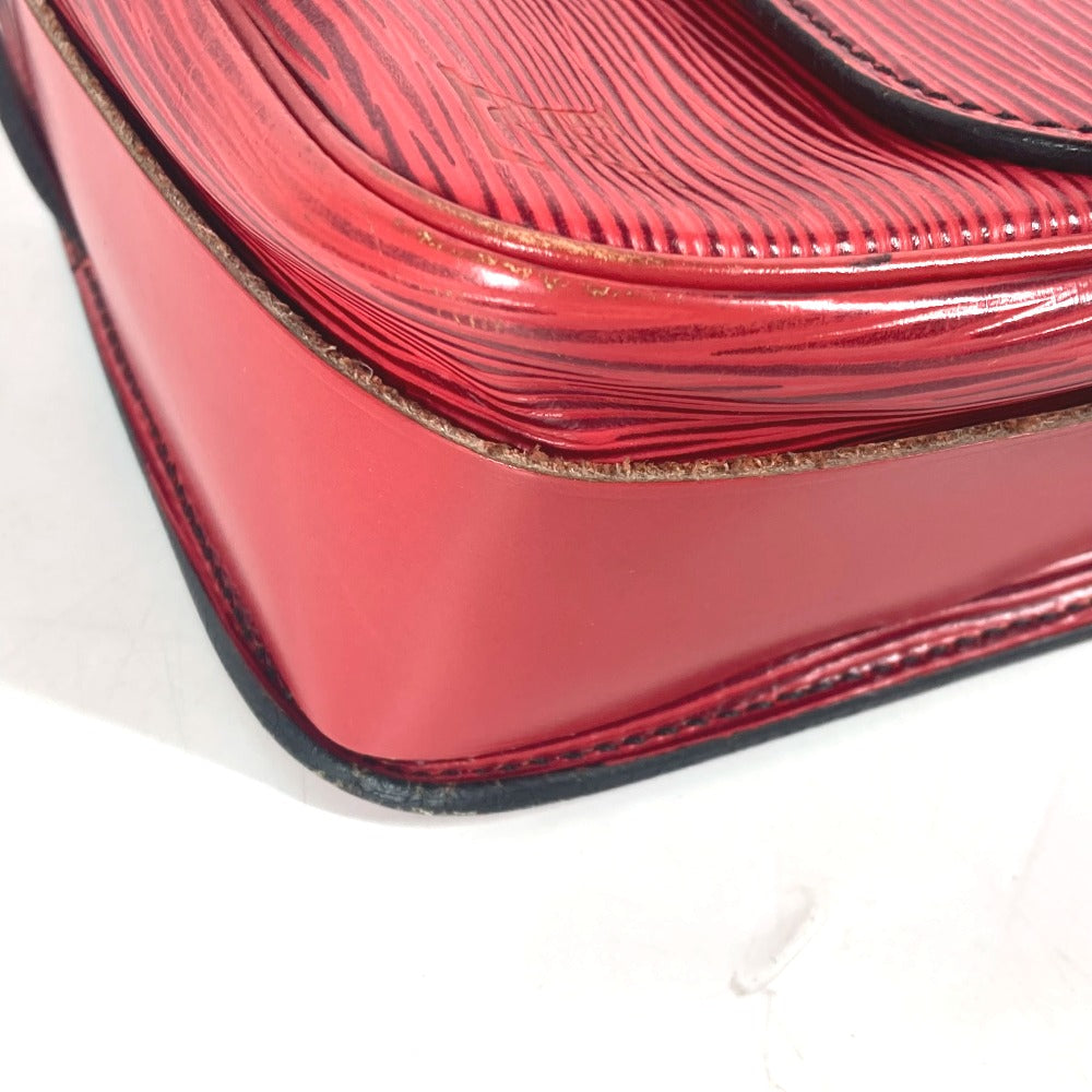 LOUIS VUITTON Shoulder Bag M52247 Epi Leather Red Epi Cartouchiere Women Used Authentic