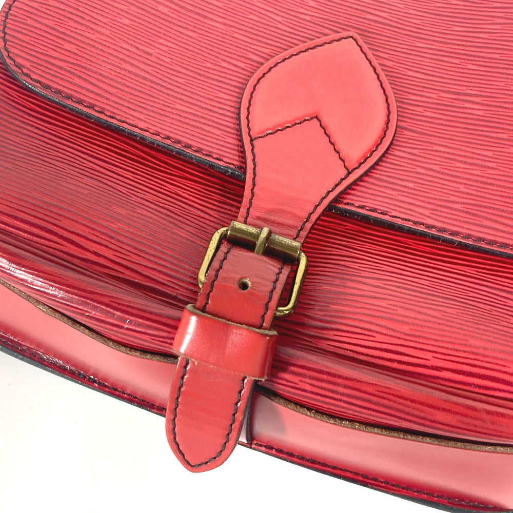 LOUIS VUITTON Shoulder Bag M52247 Epi Leather Red Epi Cartouchiere Women Used Authentic