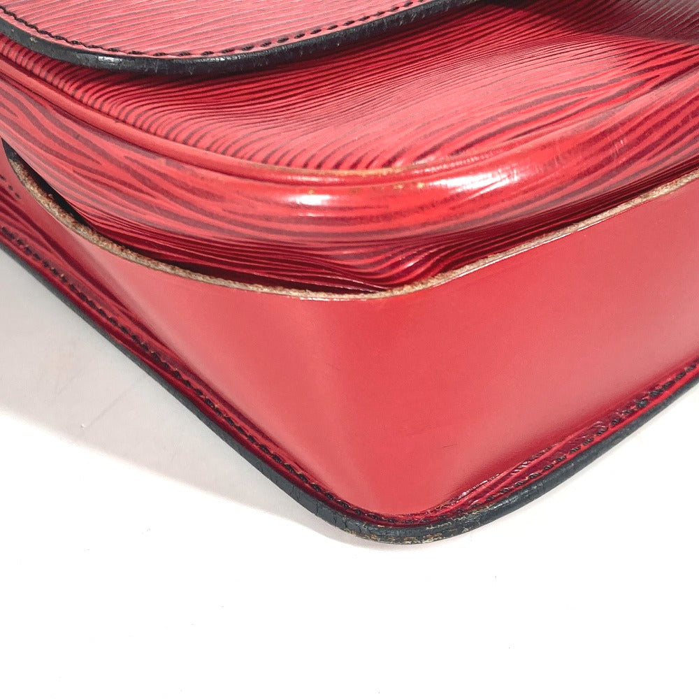 LOUIS VUITTON Shoulder Bag M52247 Epi Leather Red Epi Cartouchiere Women Used Authentic