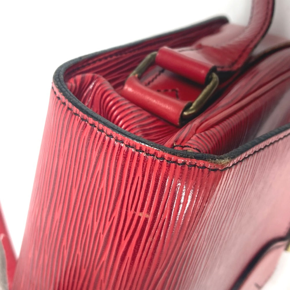 LOUIS VUITTON Shoulder Bag M52247 Epi Leather Red Epi Cartouchiere Women Used Authentic