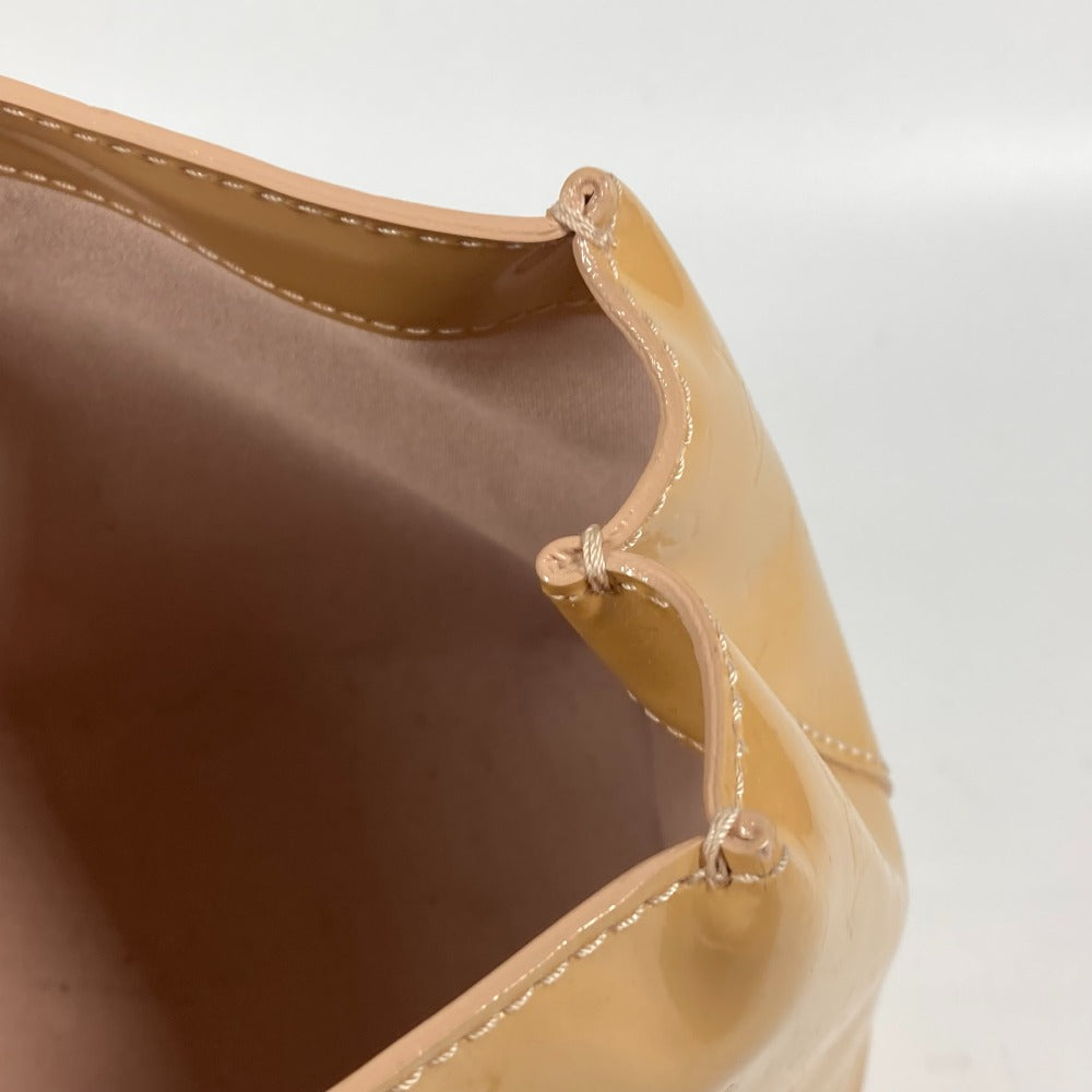 LOUIS VUITTON Tote Bag M91642 Monogram Vernis beige Monogram Vernis Wilshire PM Women Used Authentic