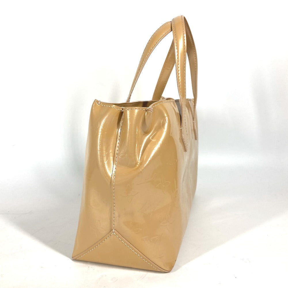 LOUIS VUITTON Tote Bag M91642 Monogram Vernis beige Monogram Vernis Wilshire PM Women Used Authentic