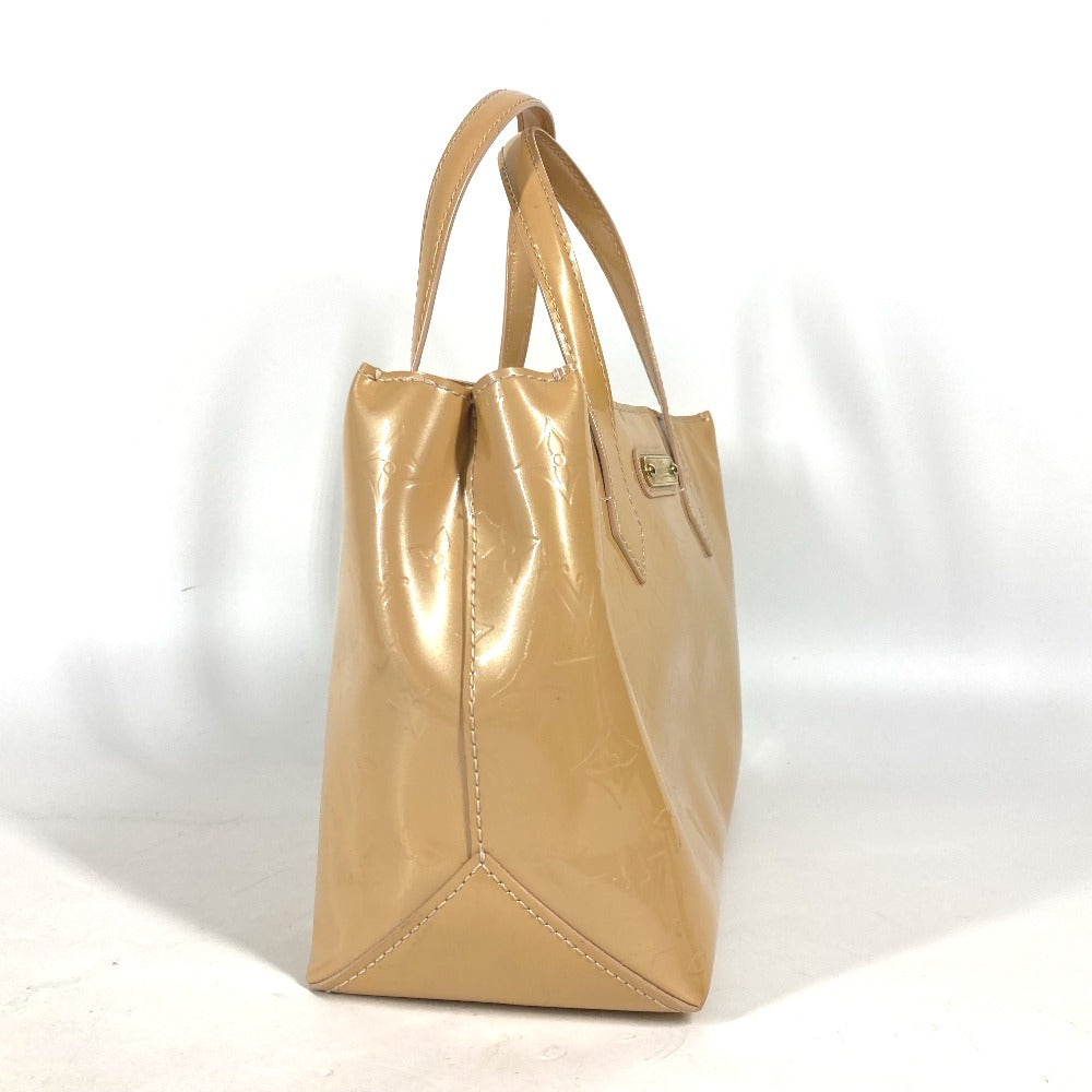 LOUIS VUITTON Tote Bag M91642 Monogram Vernis beige Monogram Vernis Wilshire PM Women Used Authentic