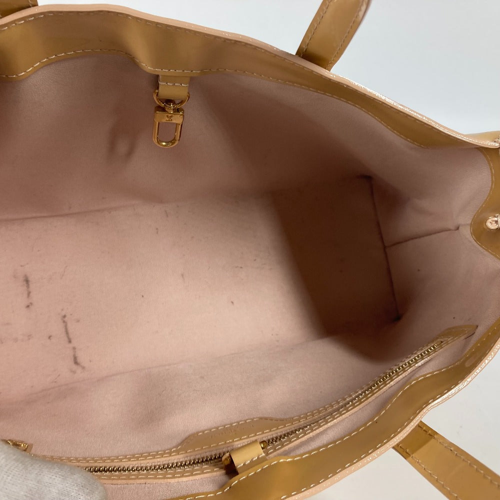 LOUIS VUITTON Tote Bag M91642 Monogram Vernis beige Monogram Vernis Wilshire PM Women Used Authentic