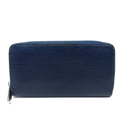 LOUIS VUITTON Long Wallet Purse M60307 Epi Leather blue Epi Zippy wallet Women Used Authentic