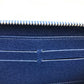LOUIS VUITTON Long Wallet Purse M60307 Epi Leather blue Epi Zippy wallet Women Used Authentic