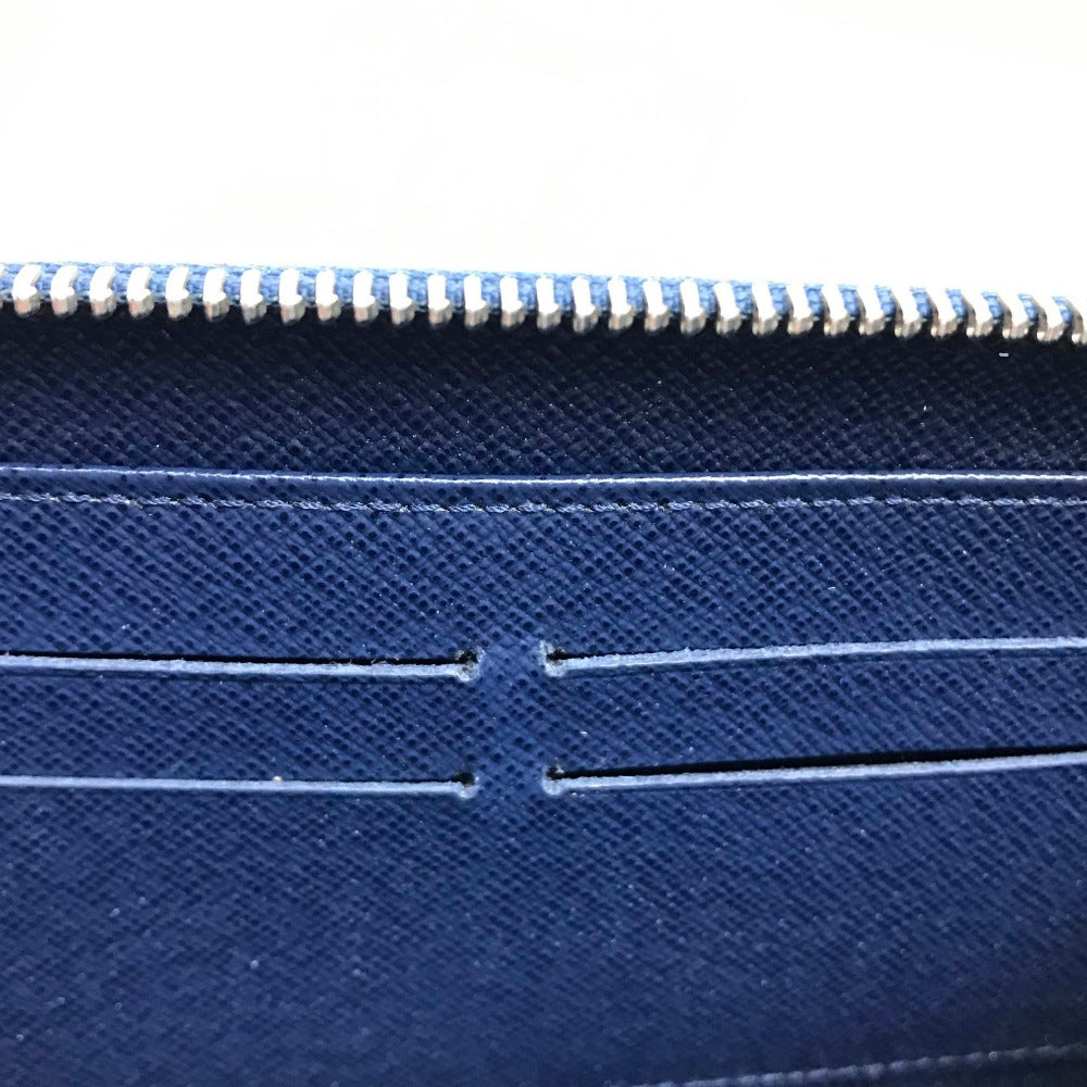 LOUIS VUITTON Long Wallet Purse M60307 Epi Leather blue Epi Zippy wallet Women Used Authentic