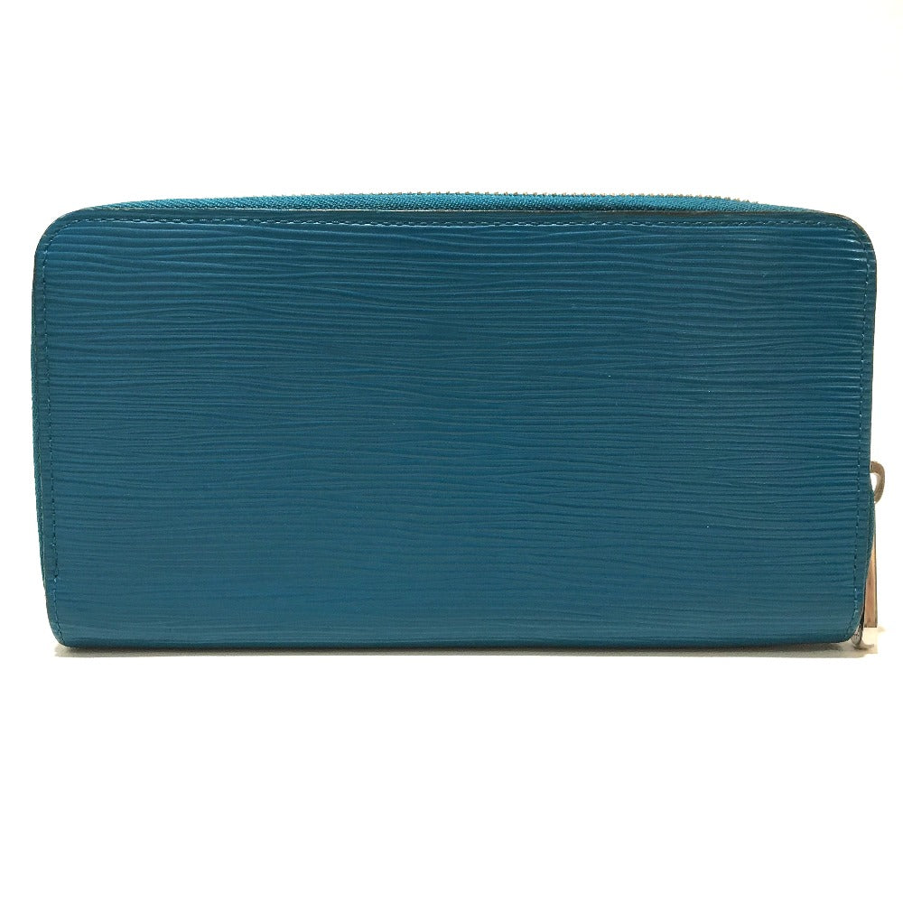 LOUIS VUITTON Long Wallet Purse M60311 Epi Leather blue Epi Zippy wallet unisex(Unisex) Used Authentic