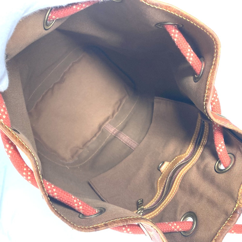 LOUIS VUITTON Shoulder Bag M80026 Leather / PVC Brown LVCUP Louis Vuitton Cup Saint Tropez Women Used Authentic