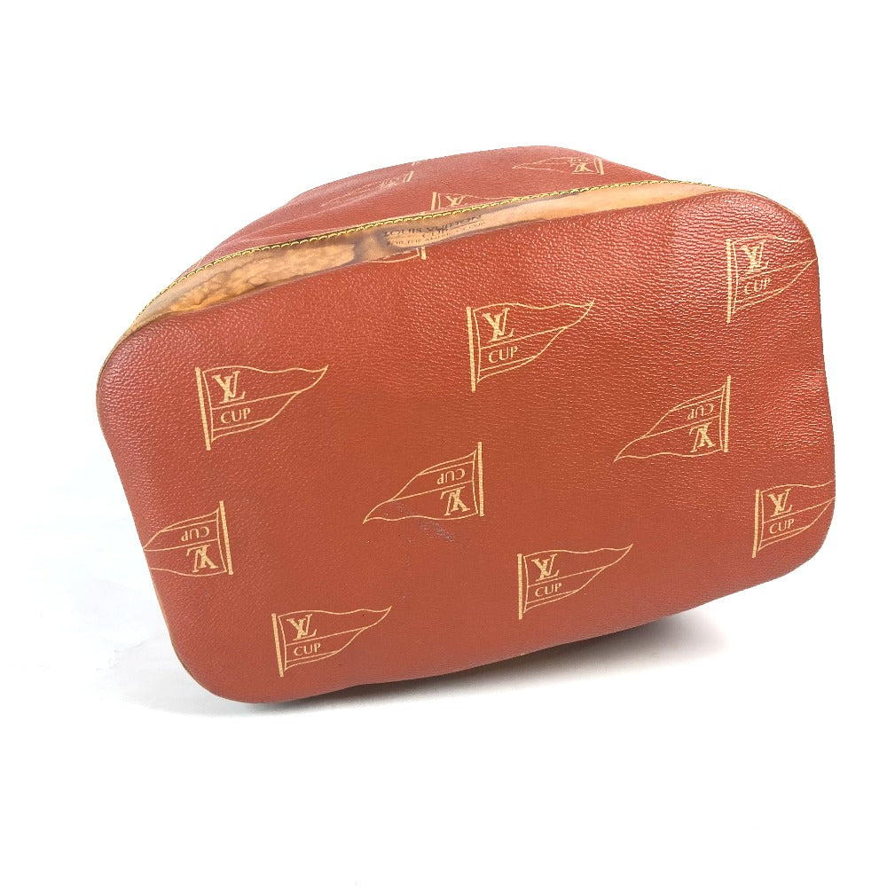 LOUIS VUITTON Shoulder Bag M80026 Leather / PVC Brown LVCUP Louis Vuitton Cup Saint Tropez Women Used Authentic