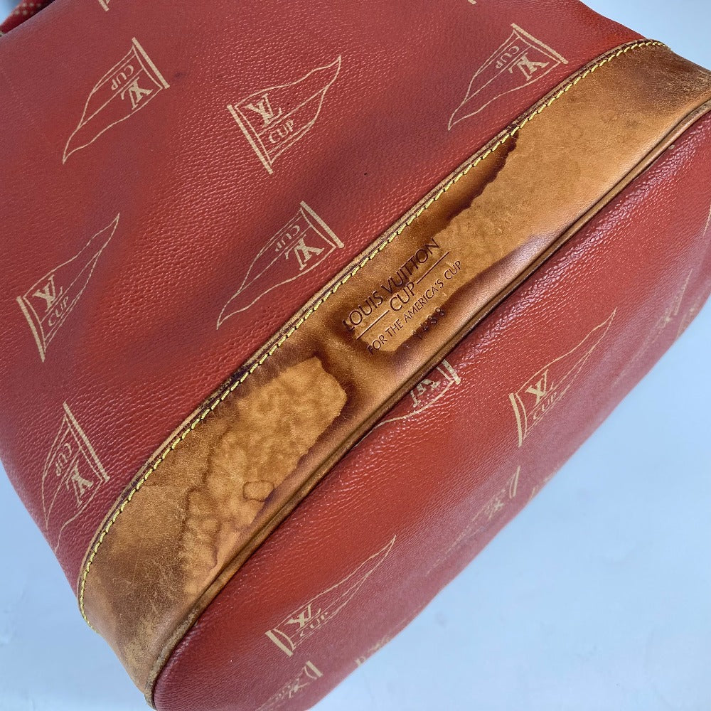 LOUIS VUITTON Shoulder Bag M80026 Leather / PVC Brown LVCUP Louis Vuitton Cup Saint Tropez Women Used Authentic