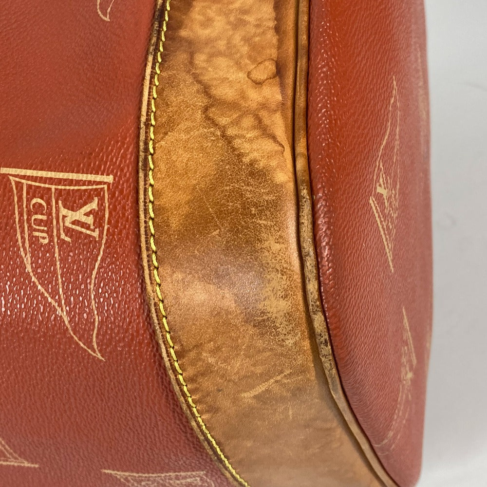 LOUIS VUITTON Shoulder Bag M80026 Leather / PVC Brown LVCUP Louis Vuitton Cup Saint Tropez Women Used Authentic