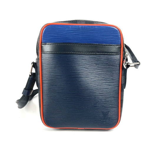 LOUIS VUITTON Shoulder Bag M51460 Damier Graphite Canvas, Epi Leather Navy Damier Graffit Epi Danube PM NM