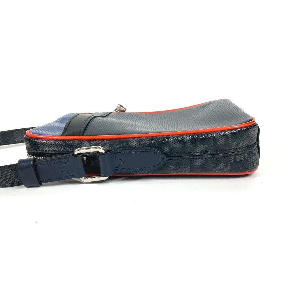LOUIS VUITTON Shoulder Bag M51460 Damier Graphite Canvas, Epi Leather Navy Damier Graffit Epi Danube PM NM