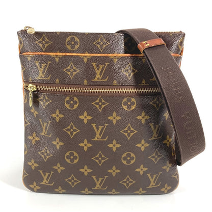 LOUIS VUITTON Shoulder Bag M40524 Monogram canvas Brown Monogram Pochette Valmy
