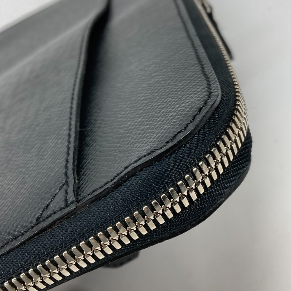 LOUIS VUITTON Business bag M32612 Taiga Leather black Taiga Vladimir mens Used Authentic
