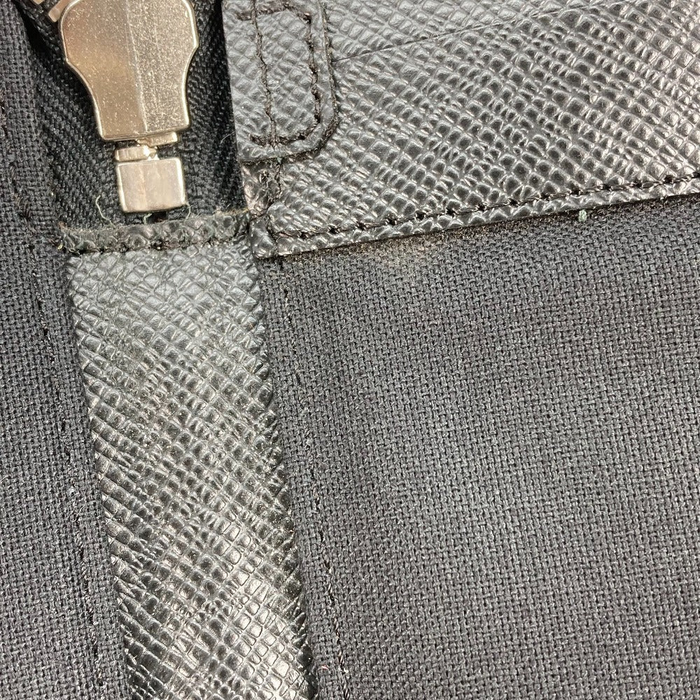 LOUIS VUITTON Business bag M32612 Taiga Leather black Taiga Vladimir mens Used Authentic