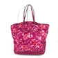 LOUIS VUITTON Tote Bag M94313 Leather / nylon pink Ikat Flower Floral Pattern Noeful MM Women Used Authentic