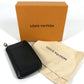 LOUIS VUITTON Coin case M32832 Taiga Leather black Taiga Zip around purse mens Used Authentic