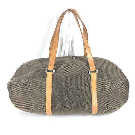 LOUIS VUITTON Boston Duffel bag M93064 Damier Jean Canvas khaki Damier Jean Akatan mens Used Authentic