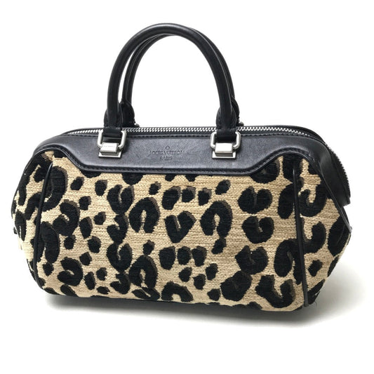 LOUIS VUITTON Handbag M94257 leather beige Leopard Baby Women Used Authentic
