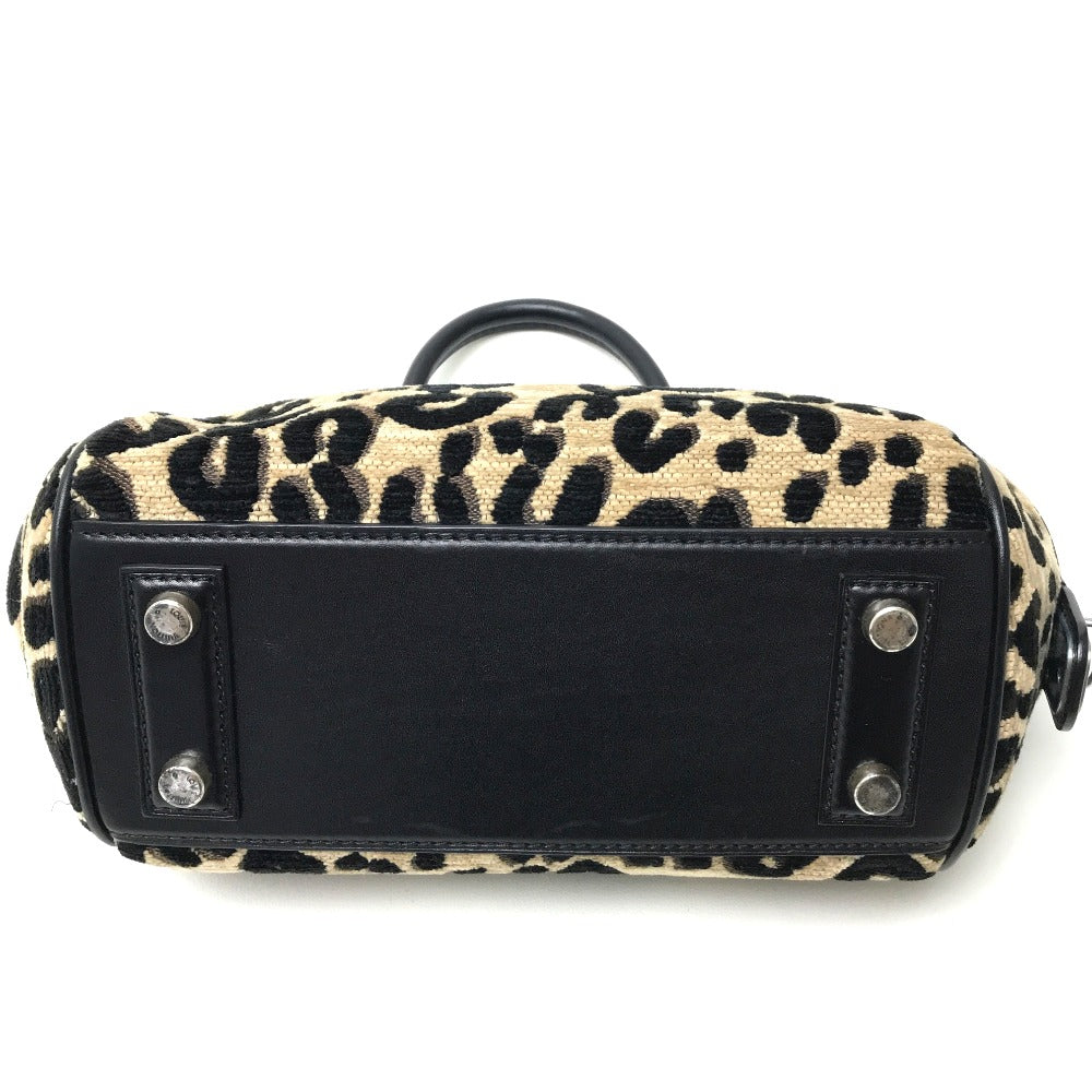 LOUIS VUITTON Handbag M94257 leather beige Leopard Baby Women Used Authentic