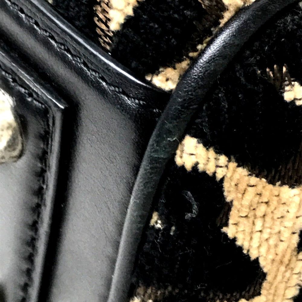LOUIS VUITTON Handbag M94257 leather beige Leopard Baby Women Used Authentic