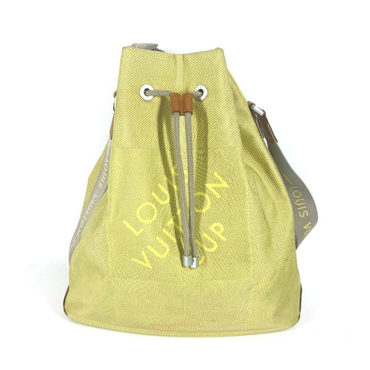 LOUIS VUITTON Shoulder Bag M80635 Damier Jean Canvas yellow LV Cup Damier Geant volunteer