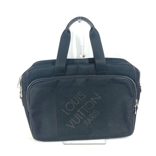 LOUIS VUITTON Business bag N58035 Damier Jean Canvas black Damier Jean Associate GM mens Used Authentic