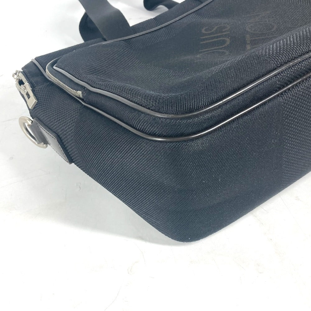LOUIS VUITTON Business bag N58035 Damier Jean Canvas black Damier Jean Associate GM mens Used Authentic