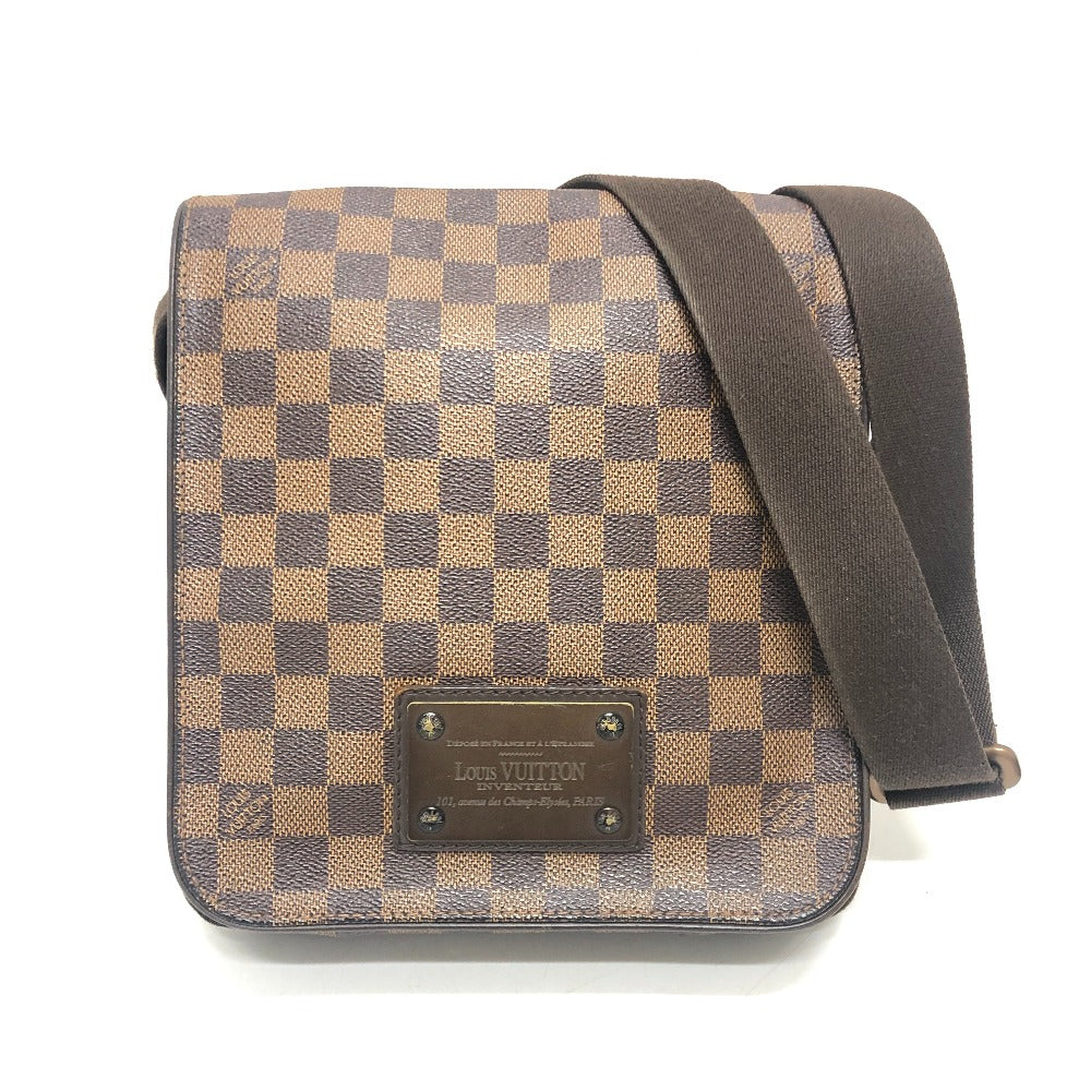 LOUIS VUITTON Shoulder Bag N51210 Damier canvas Brown Brooklyn PM