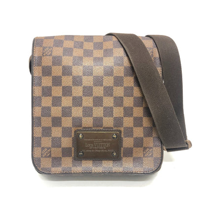 LOUIS VUITTON Shoulder Bag N51210 Damier canvas Brown Brooklyn PM