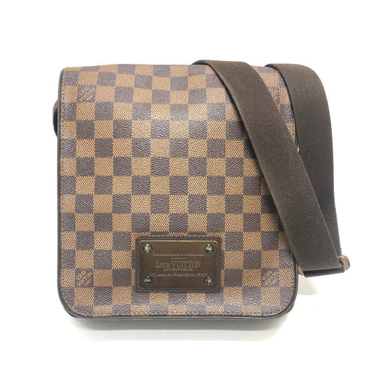 LOUIS VUITTON Shoulder Bag N51210 Damier canvas Brown Brooklyn PM