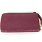 LOUIS VUITTON Long Wallet Purse M60359 Monogram Ann Platt Leather Red Monogram Ann Platt Portefeuille Wallet Ron Women Used Authentic