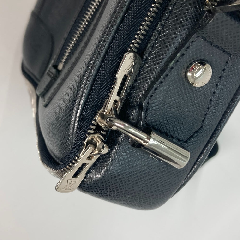 LOUIS VUITTON Business bag M32522 Taiga Leather black Taiga Porto Ordinatour Odessa mens Used Authentic