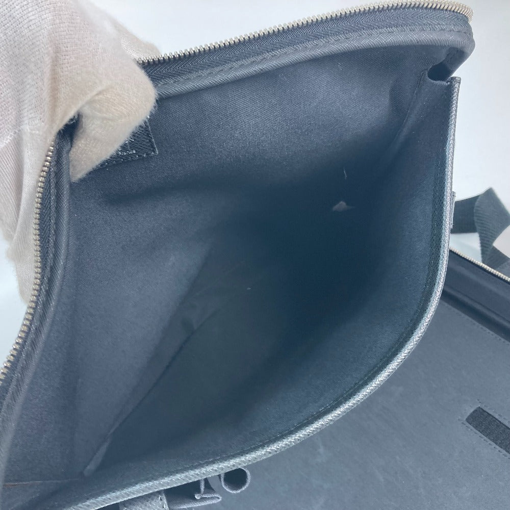 LOUIS VUITTON Business bag M32522 Taiga Leather black Taiga Porto Ordinatour Odessa mens Used Authentic