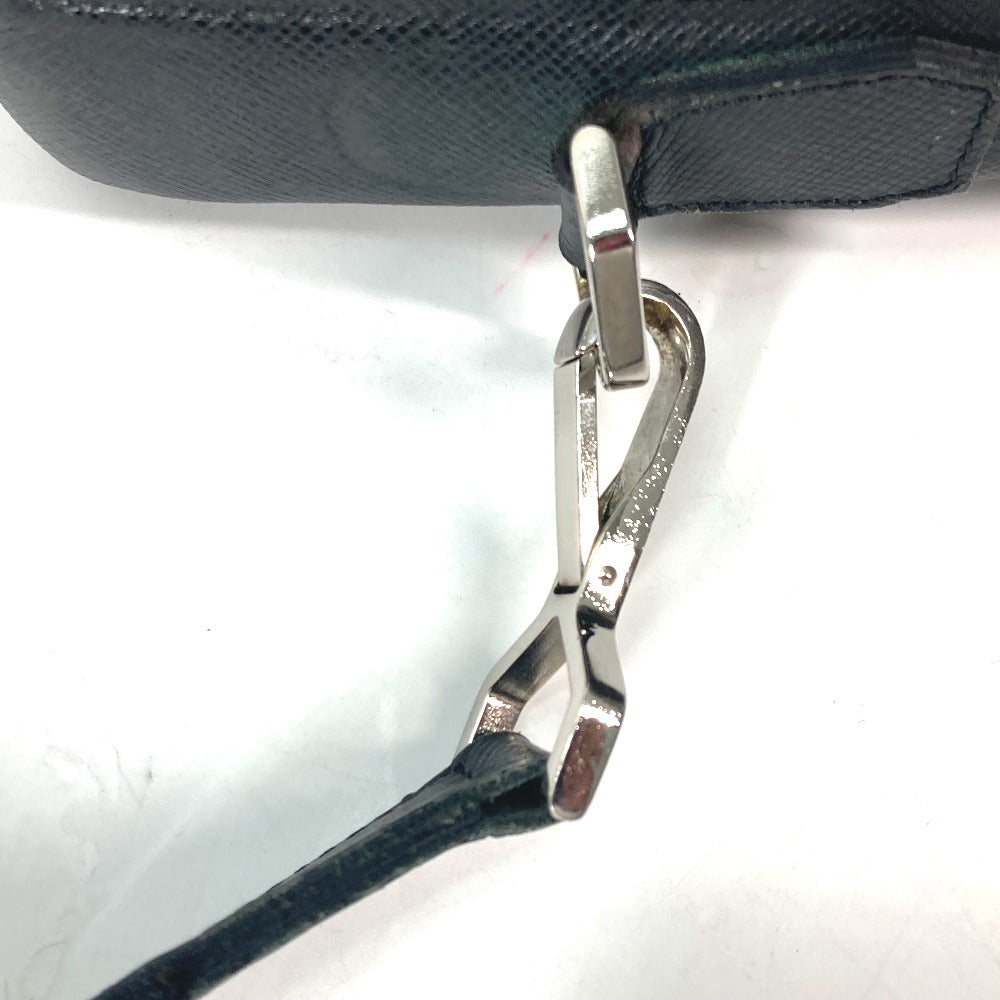 LOUIS VUITTON Business bag M32522 Taiga Leather black Taiga Porto Ordinatour Odessa mens Used Authentic