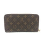 LOUIS VUITTON Long Wallet Purse M42616 Monogram canvas Brown Zippy wallet mens Used Authentic