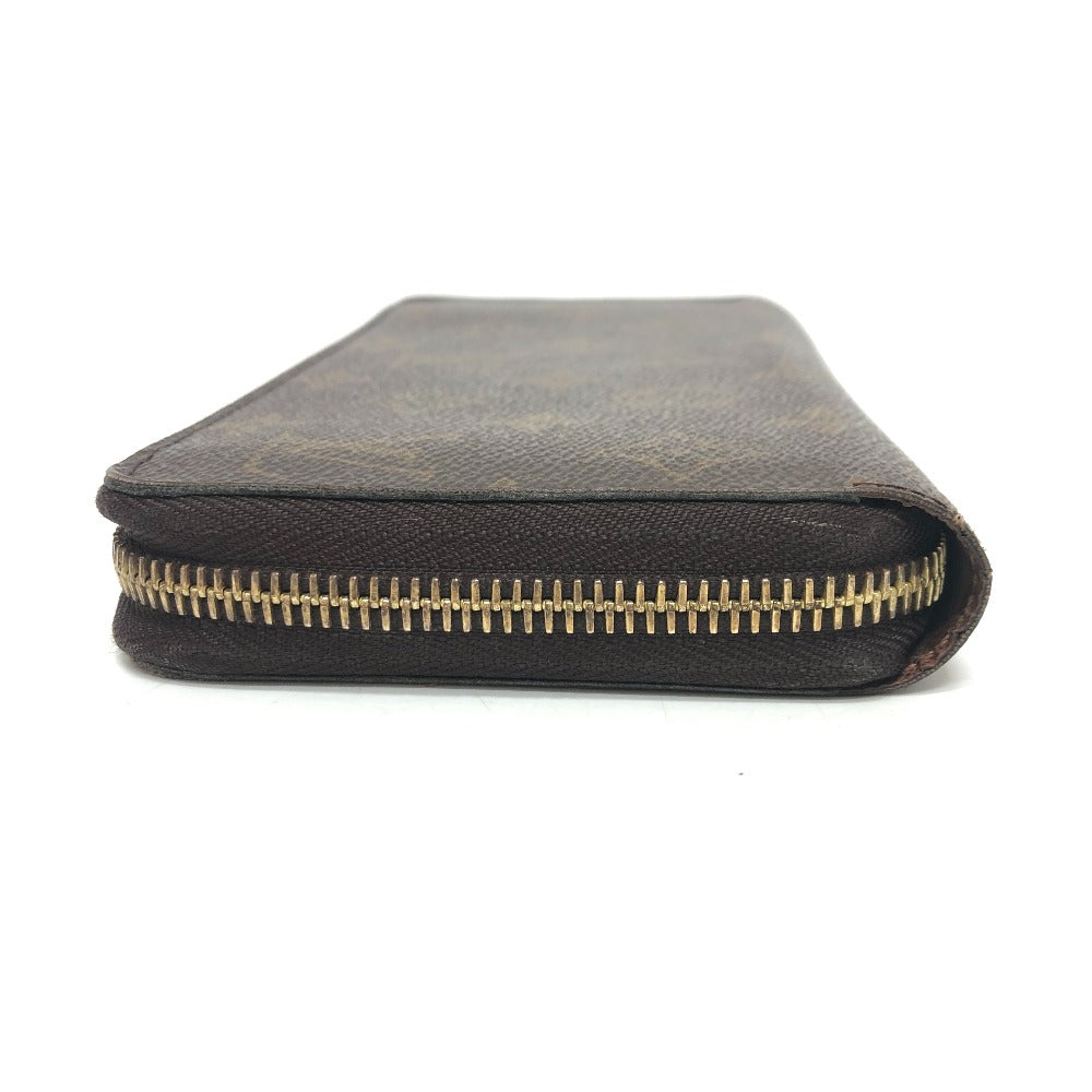 LOUIS VUITTON Long Wallet Purse M42616 Monogram canvas Brown Zippy wallet mens Used Authentic