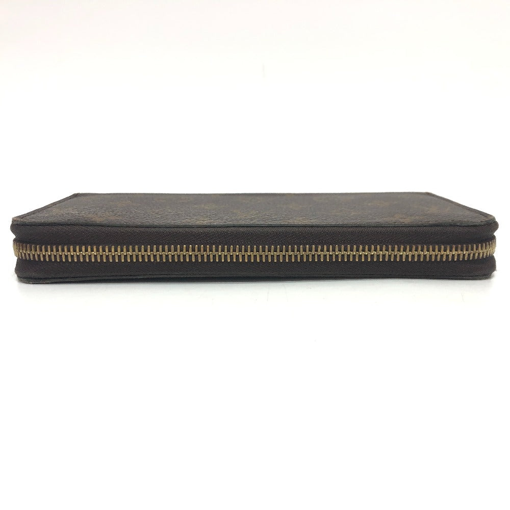 LOUIS VUITTON Long Wallet Purse M42616 Monogram canvas Brown Zippy wallet mens Used Authentic
