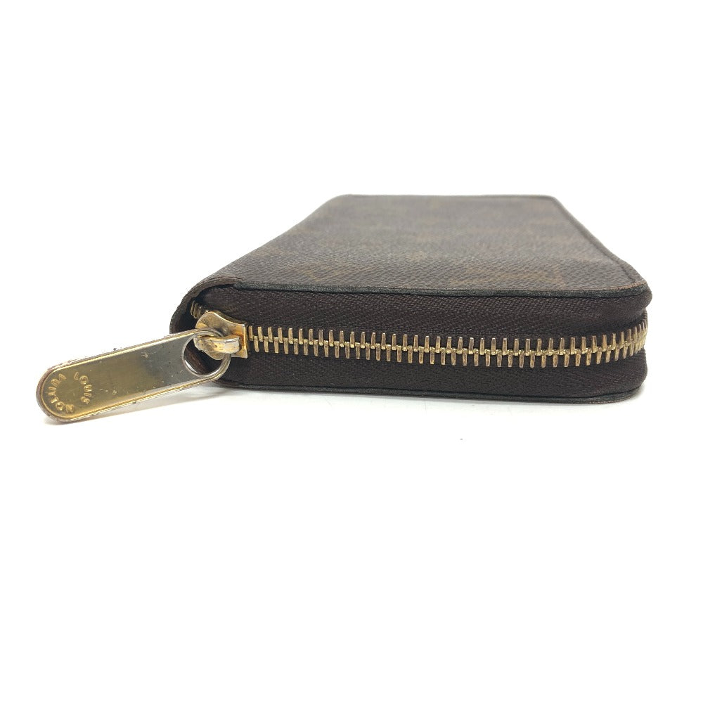 LOUIS VUITTON Long Wallet Purse M42616 Monogram canvas Brown Zippy wallet mens Used Authentic
